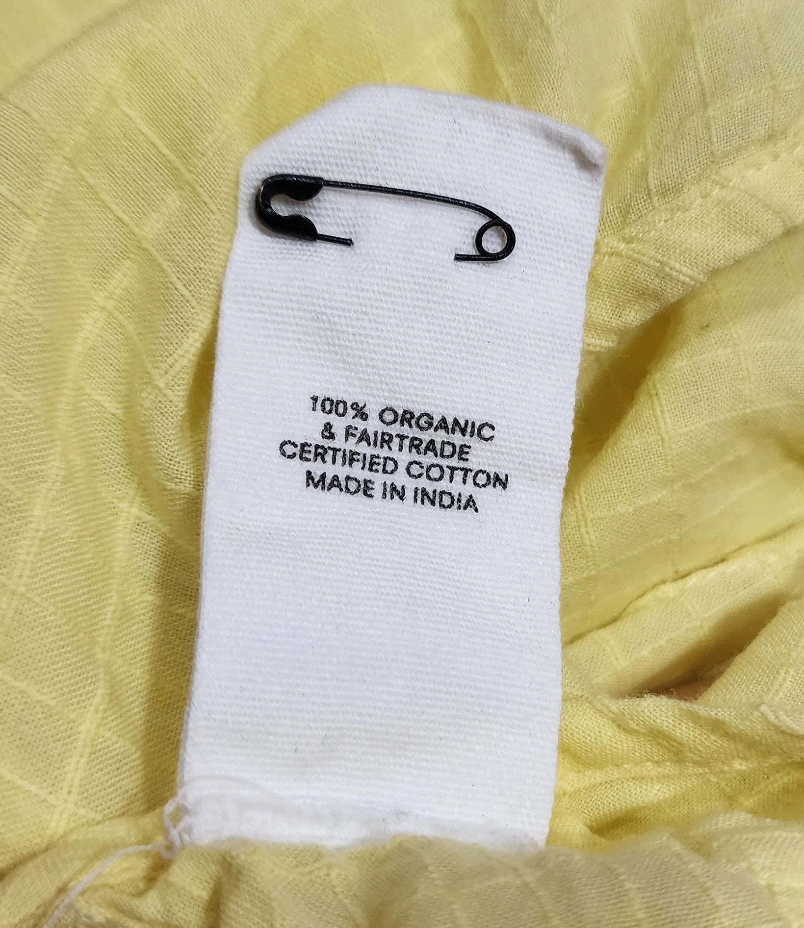 Kowtow yellow cotton dress size XS